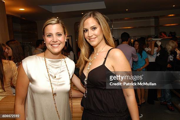 Jennifer Nehme and Kristin Eberts attend Opening of AURA hosted by Kristin Eberts and Amy Smart at Los Angeles on August 16, 2006.