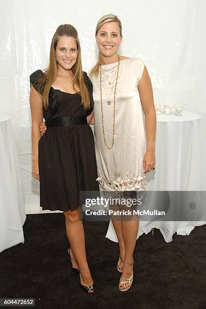 Kristin Eberts and Jennifer Nehme attend Opening of AURA hosted by Kristin Eberts and Amy Smart at Los Angeles on August 16, 2006.