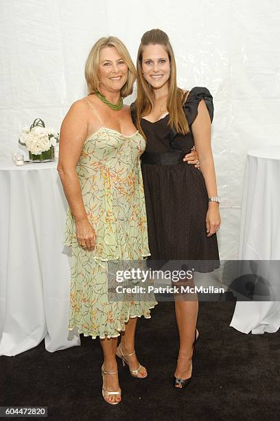 Sheryl Aucerkamp and Kristin Eberts attend Opening of AURA hosted by Kristin Eberts and Amy Smart at Los Angeles on August 16, 2006.