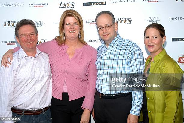 Kevin McCormick, Judy Barry, Gordon Crovitz and Minky Crovitz attend THE CINEMA SOCIETY, HAMPTONS FILM FESTIVAL & WALL STREET JOURNAL WEEKEND EDITION...
