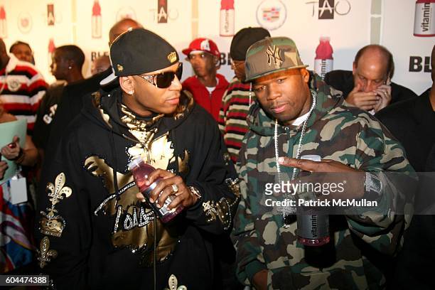 Cool J and 50 Cent attend Blender Magazine and Glaceau Vitamin Water Post VMA Party Hosted by 50 Cent & LL Cool J at TAO on August 31, 2006 in New...