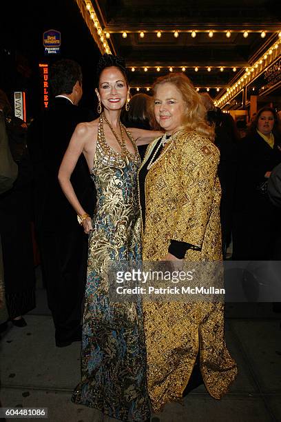 Siobhan Engle and Elvera Roussel attend GREY GARDENS Opens on Broadway at Walter Kerr Theatre on November 2, 2006 in New York City.