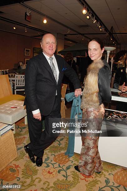 Mario Buatta and Alexandra Couter attend Lenox Hill Neighborhood House 19th Annual Holiday Bazaar Preview Party at Sotheby's N.Y.C. On November 18,...
