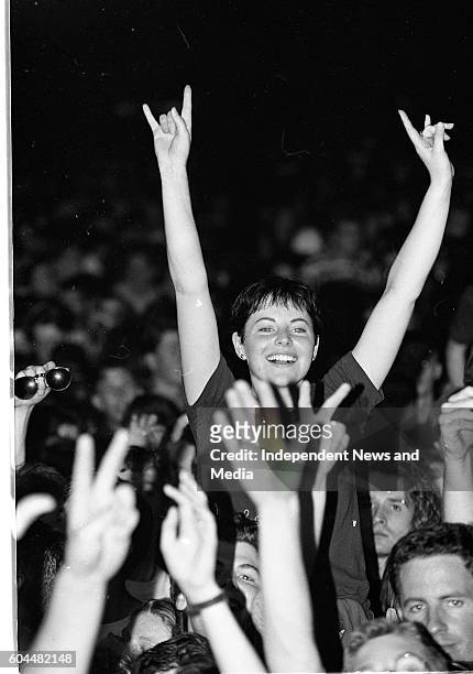 Fans at the U2 Zooropa Concert at the RDS in Dublin, .