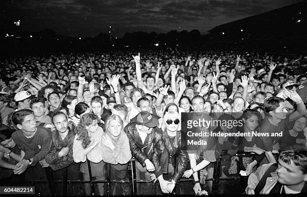 Fans at the U2 Zooropa Concert at the RDS in Dublin, .