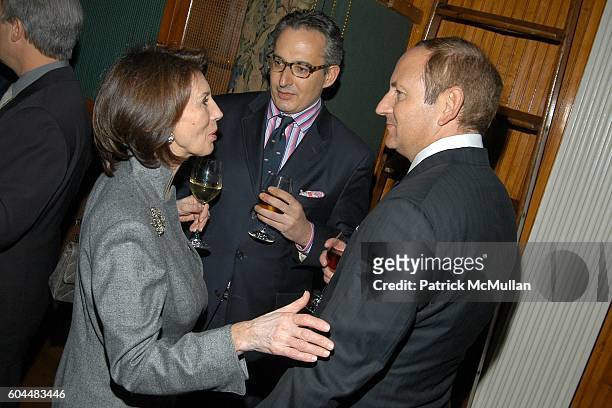 Pamela Fiori, Jeffrey Podolsky and John Demsey attend Engagement Dinner for JAY MCINERNEY and ANNE HEARST hosted by GEORGE FARIAS at La Grenouille on...