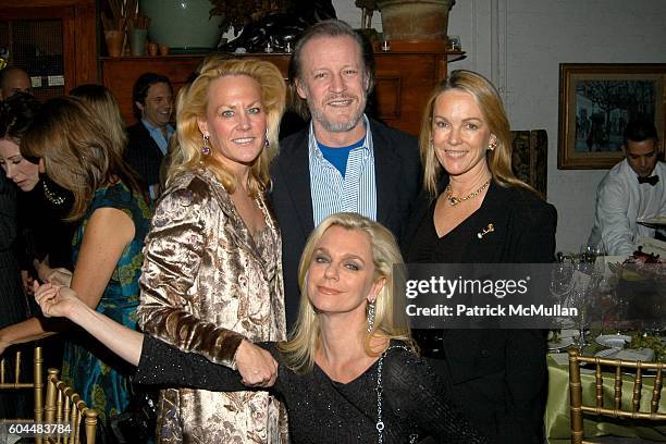 Muffie Potter Aston, Patrick McMullan, Debbie Bancroft and Anne Hearst attend Engagement Dinner for JAY MCINERNEY and ANNE HEARST hosted by GEORGE...