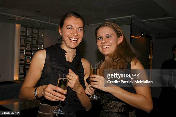 Katherine Aillard and Marianne Cros attend Gordon Ramsay Restaurant Opening at London Hotel at The London Hotel on November 14, 2006 in New York City.