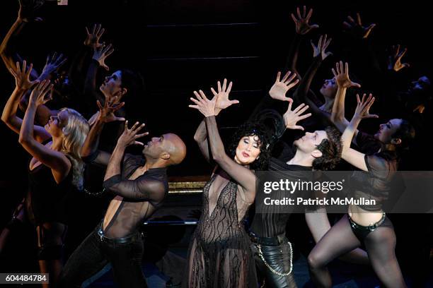 Chita Rivera and Cast attends CHICAGO THE MUSICAL's 10 Year Anniversary All-Star Performance Benefit for Safe Horizon at Ambassador Theatre on...