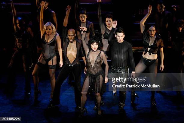 Chita Rivera and Cast attends CHICAGO THE MUSICAL's 10 Year Anniversary All-Star Performance Benefit for Safe Horizon at Ambassador Theatre on...