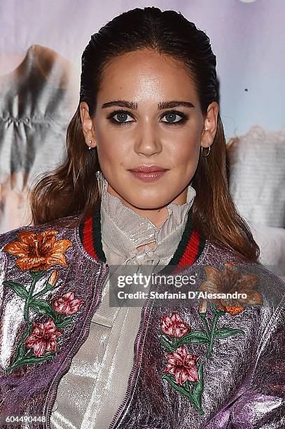 Matilda Lutz attends a photocall for 'L'Estate Addosso - Summertime' on September 13, 2016 in Milan, Italy.