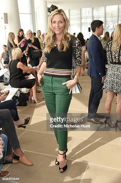 Jamie Tisch attends the Monique Lhuillier fashion show during New York Fashion Week September 2016 at The IAC Building on September 13, 2016 in New...
