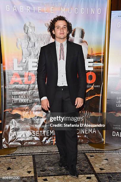 Brando Pacitto attends a photocall for 'L'Estate Addosso - Summertime' on September 13, 2016 in Milan, Italy.