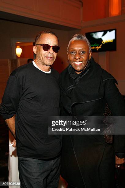 Stephen Burrows and Bethann Hardison attend FedEx and Diane von Furstenberg celebrate Stan Herman and his Sixteen Years as President of the CFDA at...