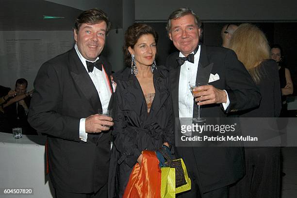 Franz Burda, Sissi Bohlen and Edgar Bohlen attend The HUGO BOSS Prize 10th Annual Party at Guggenheim Museum on November 14, 2006 in New York City.