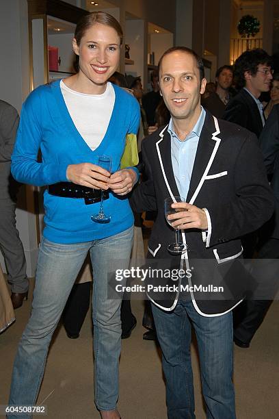 Alison Brokaw and Ivan Shaw attend SMYTHSON OF BOND STREET Cocktail Reception hosted by PADDY BYNG, SAMANTHA CAMERON and ZAC POSEN at Smythson of...