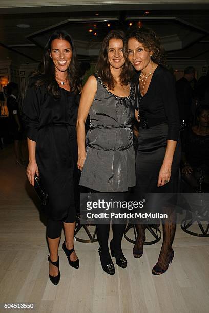Ann Caruso, Karla Otto and Jacqueline Schnabel attend Dinner Hosted by Consuelo Castiglioni of MARNI at Bergdorf Goodman on November 15, 2006 in New...