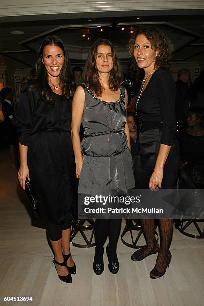 Ann Caruso, Karla Otto and Jacqueline Schnabel attend Dinner Hosted by Consuelo Castiglioni of MARNI at Bergdorf Goodman on November 15, 2006 in New...