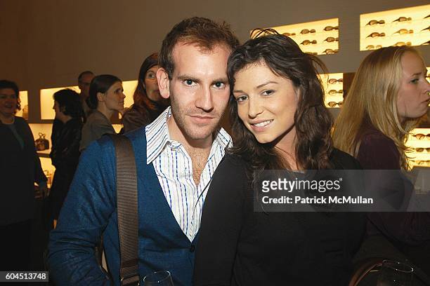 Adam Lefkowitz and April Hennig attend FENDI and MoMA host the opening of the ROBERTO ROSSELLINI Film Retrospective at Fendi on November 15, 2006 in...