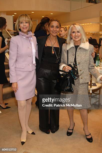 Lisa Hoenshell Boone, Sylvia Baruch and Joy Rosenthal attend Luncheon in Recognition of Lung Cancer Awareness Month Featuring LUCA LUCA Spring/Summer...