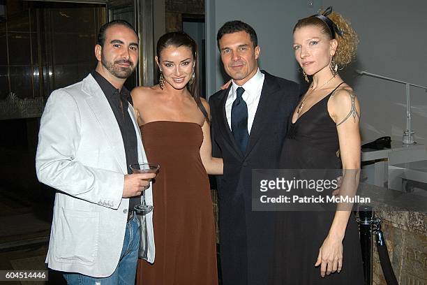 Alex Sapir, Alhia Chacoff, Andre Balazs and Anah Reichenbach attend ANDRE BALAZS Presents The Grand Opening of the BEAVER BAR at THE BEAVER BAR &...