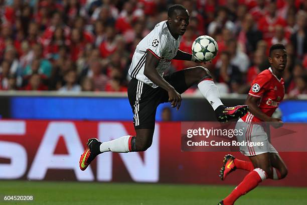 Besiktas JK's forward Vincent Aboubakar from Camaroes during the UEFA Champions League Match between SL Benfica vs Besiktas JK at Estadio da Luz on...