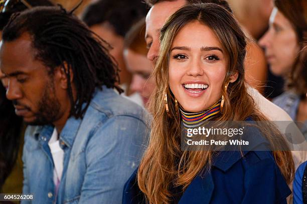Actress Jessica Alba attends the DKNY Women's Fashion Show on September 13, 2016 in New York City.