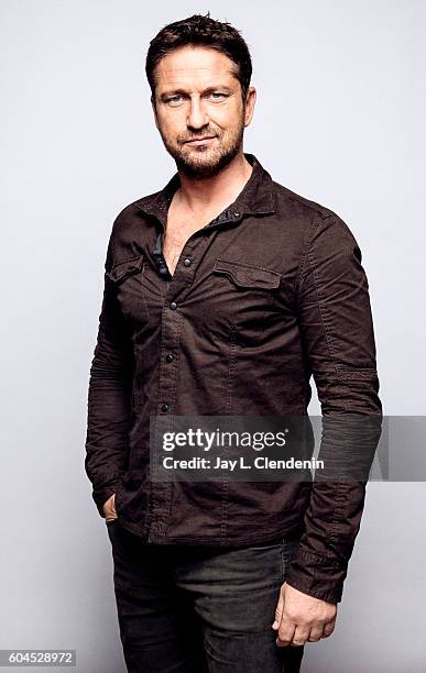 Actor Gerard Butler of 'Headhunter's Calling' poses for a portraits at the Toronto International Film Festival for Los Angeles Times on September 12,...