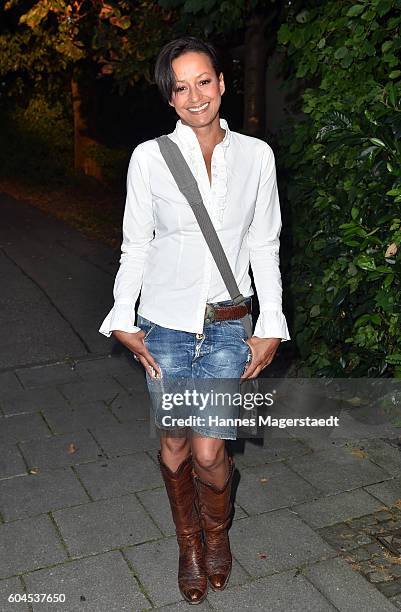 Andrea Kempter during the My Big Fat Greek cocktail on September 13, 2016 in Munich, Germany.