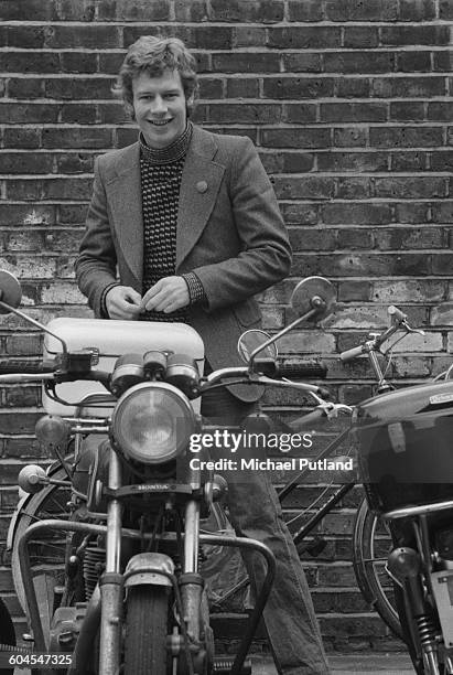 English drummer Bill Bruford of progressive rock groups Yes, King Crimson and Genesis, 11th March 1976.