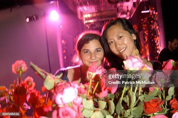 Rachel Cohen and Ning Yu attend VALENTINO "ROCK 'N ROSE" Launch Party at 7 World Trade Center on November 16, 2006 in New York City.