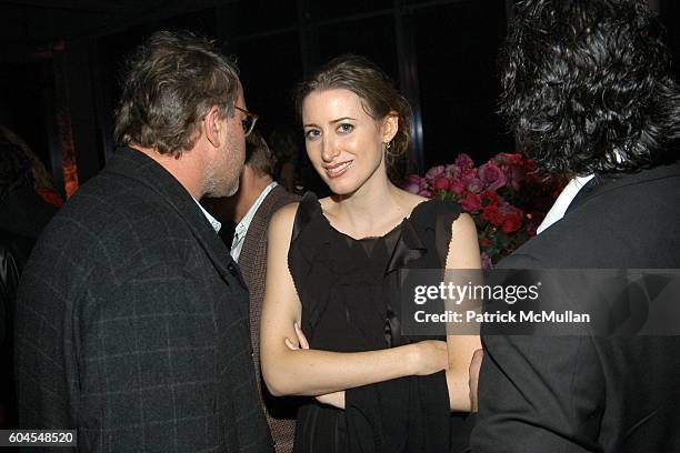 Todd Eberle, Alexis Bryan and Colm O'Keeffe attend VALENTINO "ROCK 'N ROSE" Launch Party at 7 World Trade Center on November 16, 2006 in New York...