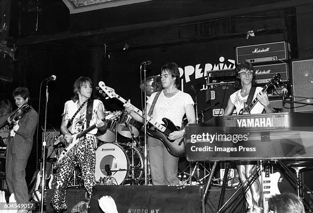 Bay City Rollers at the Peppermint Lounge circa 1981 in New York City.