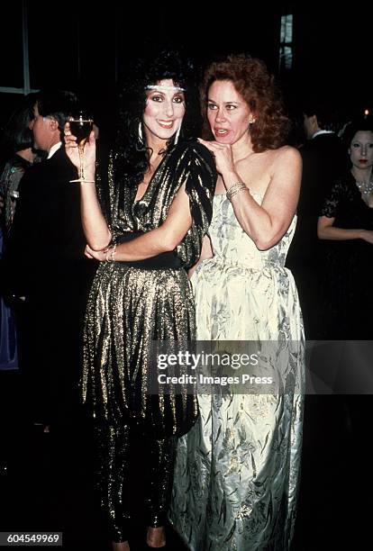 Cher and Karen Black circa 1982 in New York City.