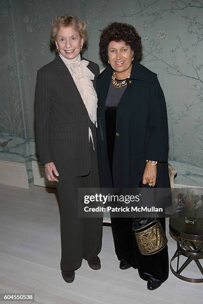 Dawn Mello and Carla Fendi attend Ira Neimark's Book Launch "CROSSING FIFTH AVENUE To Bergdorf Goodman" at Bergdorf Goodman on November 6, 2006 in...