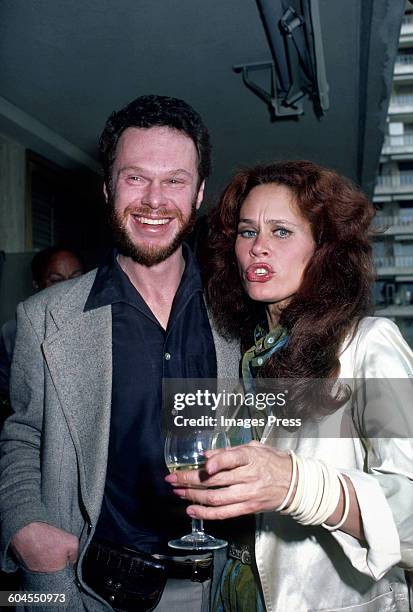Michael Raeburn and co-star Karen Black circa 1981 in New York City.