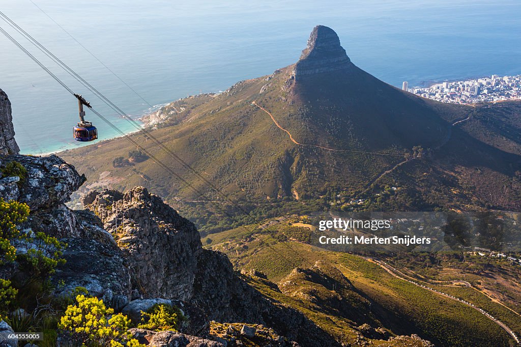 Table Mountain aerial cableway ascending