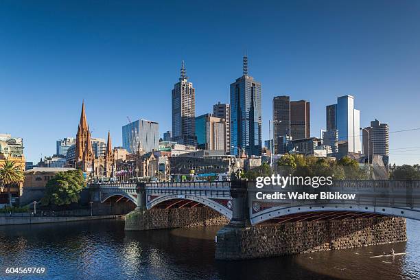 australia, victoria, exterior - melbourne bridge stock pictures, royalty-free photos & images