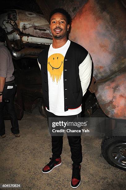 Michael B. Jordan attends the Coach 1941 Women's Spring 2017 Show at Pier 76 on September 13, 2016 in New York City.