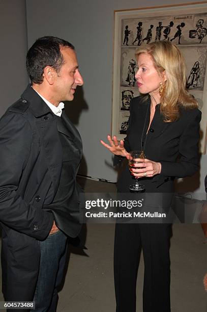 Gilles Mendel and Jennifer Stockman attend Graff and NetJets host 2006 Guggenheim International Gala Kick-Off Celebration with Cai Guo-Qiang...