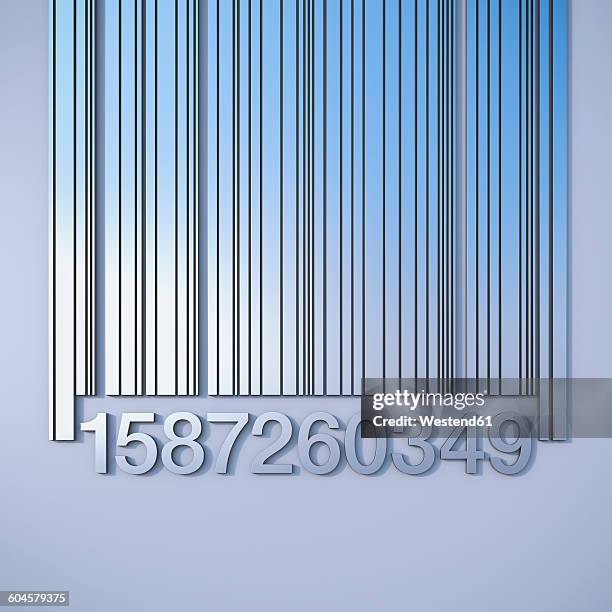 barcode, close up, 3d-rendering - scan barcode stock illustrations