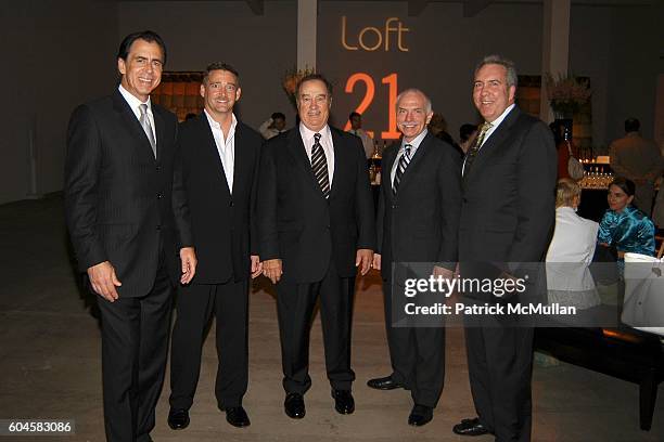 Jay Jacobs, Robert Kling, Marvin Girouard, Don Kinison and Cary Turner attend Global Fusion Furniture Collection LOFT 21 by PIER 1 at Skylight...