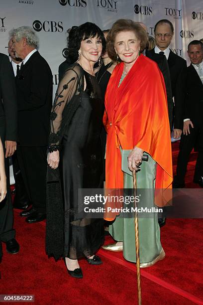 Chita Rivera and Patricia O'Neill attend 60th Annual Tony Awards Arrivals at Radio City Music Hall on June 11, 2005 in New York City.