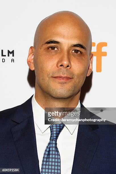 Director Kim Nguyen attends the "Two Lovers And A Bear" Premiere held at The Elgin Theatre during the Toronto International Film Festival on...