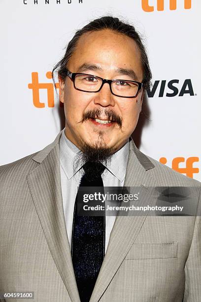 Actor Vinnie Karetak attends the "Two Lovers And A Bear" Premiere held at The Elgin Theatre during the Toronto International Film Festival on...