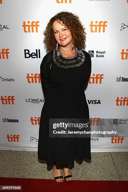 Co-producer Ellen Hamilton attends the "Two Lovers And A Bear" Premiere held at The Elgin Theatre during the Toronto International Film Festival on...