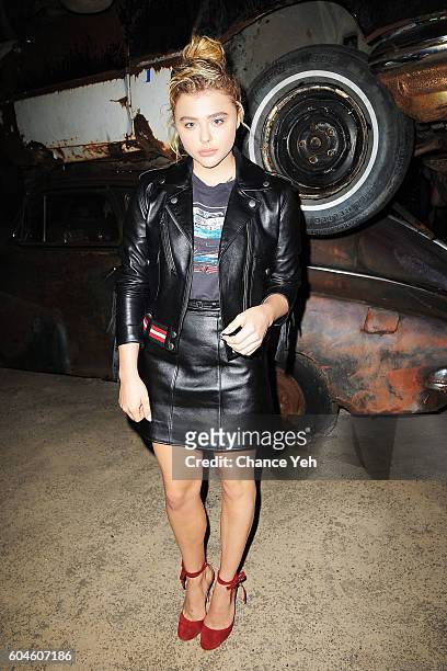 Chloe Grace Moretz attends the Coach 1941 Women's Spring 2017 Show at Pier 76 on September 13, 2016 in New York City.