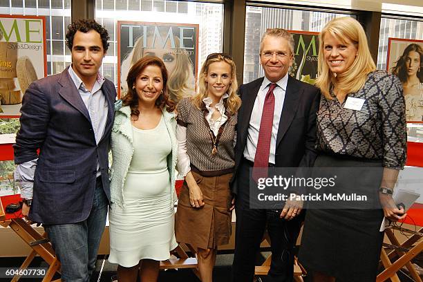 Zac Posen, Karine Ohana, Tory Burch, Michael Silverstein and Kate Betts attend The Art of Design: TIME Style & Design Panel Discussion at Luce on...