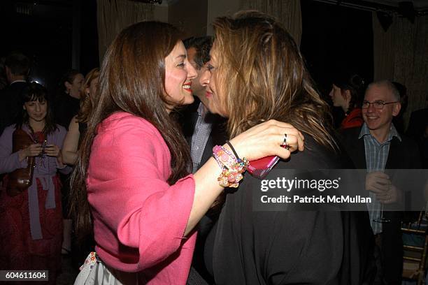 Ilona Malka Rich and Zaha Hadid attend Kenny Schachter Dinner Party to Celebrate a new car designed by Zaha Hadid for The First Issue of ROVE at...