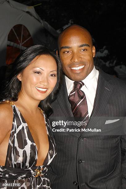 Ginny Barber and Tiki Barber attend The Fresh Air Fund Spring Gala honoring American Heroes at Tavern On the Green on June 1, 2006 in New York City.